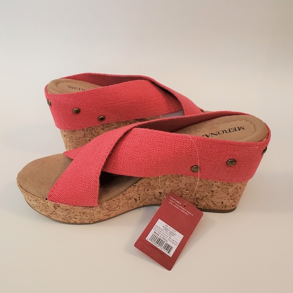 Merona Shoes - 3/$15 NIB Merona Nadia Coral Platform Wedges